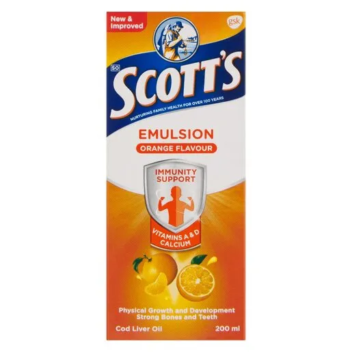 Scott's Emulsion Vitamin Syrup Orange 200ml Scott's Emulsion Vitamin Syrup Orange 200ml
