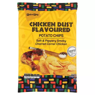 PnP Africa Rise Chicken Dust Flavoured Chips 125g