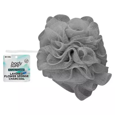 PnP Bodysure Large Flower Sponge Charcoal