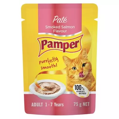 PAMPER PATE FOR CATS SALMON 75g
