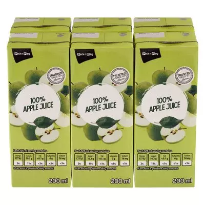 PnP Long Life Apple Juice 200ml x 6