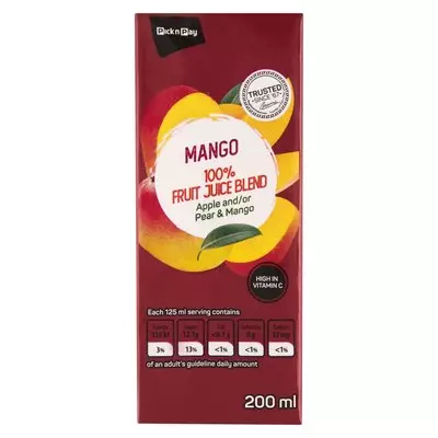 PnP Long Life Mango Juice 200ml