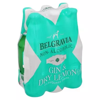 Belgravia Gin & Dry Lemon Non-Alcoholic NRB 275ml x 6