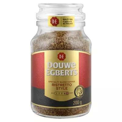 Douwe Egberts Instant Coffee Ristretto Style 200g