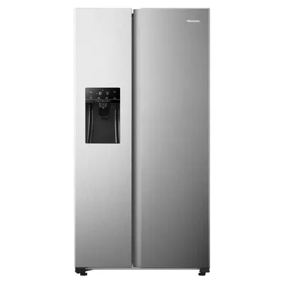 Hisense 499L Side By Side Fridge Stainless Steel H690SSID Hisense 499L Side By Side Fridge Stainless Steel H690SSID