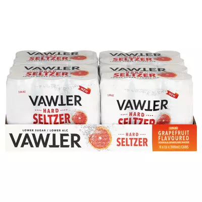Vawter Hard Seltzer Grapefruit Can 300ml x 24 Vawter Hard Seltzer Grapefruit Can 300ml x 24