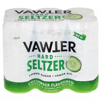 Vawter Hard Seltzer Cucumber Can 300ml x 6 Vawter Hard Seltzer Cucumber Can 300ml x 6