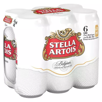 Stella Artois Can 410ml x 6 Stella Artois Can 410ml x 6