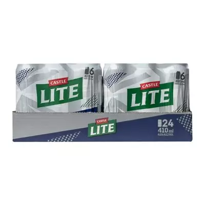 Castle Lite Can 410ml x 24