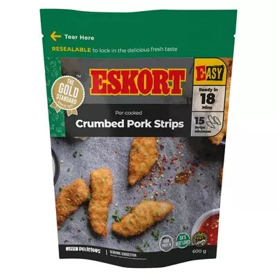 Eskort Crumbed Pork Strips 480g