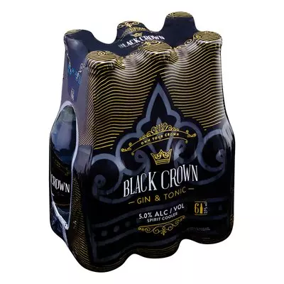 Black Crown Gin & Tonic 275ml x 6