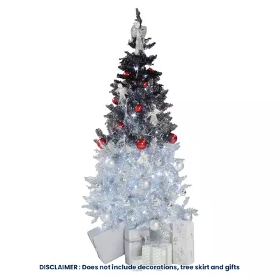 Santa's Village Tree Black Ombre 1.8m Santa's Village Tree Black Ombre 1.8m