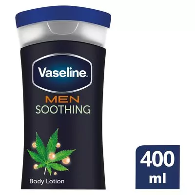 Vaseline MEN Hemp Seed Oil Soothing Body Lotion for Sensitive Skin 400ml x 6