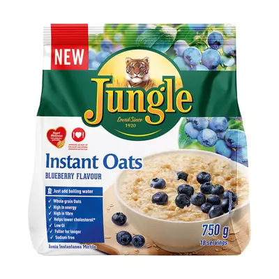 Jungle Inst Oats Blueberry 750g Jungle Inst Oats Blueberry 750g