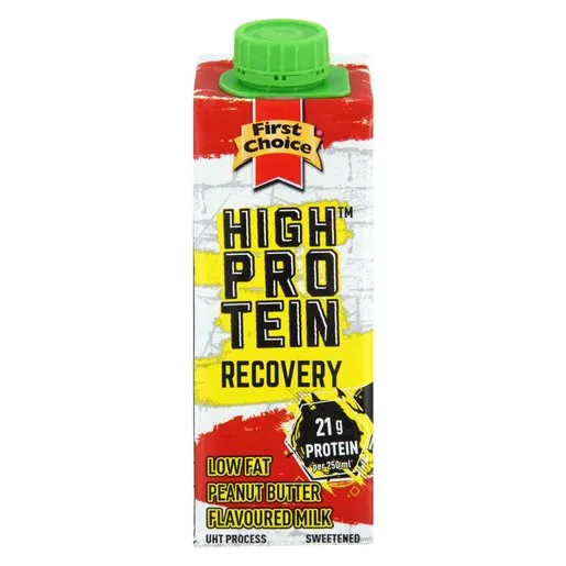 First Choice High Protein Recovery Peanut Butter Flavoured Milk 250ml