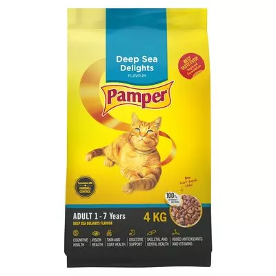Pamper Dry Cat Food Deep Sea Delight 4kg