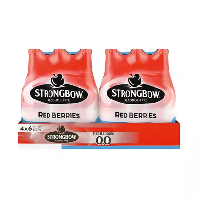 Strongbow Red Berries 0.0 Non-Alcoholic 330ml x 24 Strongbow Red Berries 0.0 Non-Alcoholic 330ml x 24