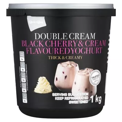PnP Double Cream Yoghurt Blackcherry & Cream 1kg PnP Double Cream Yoghurt Blackcherry & Cream 1kg