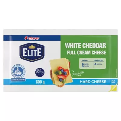 Clover White Cheddar Cheese VP 800g