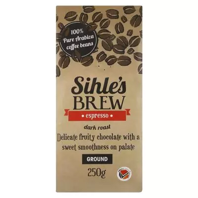 Sihle's Brew Espresso Ground Coffee 250g Sihle's Brew Espresso Ground Coffee 250g