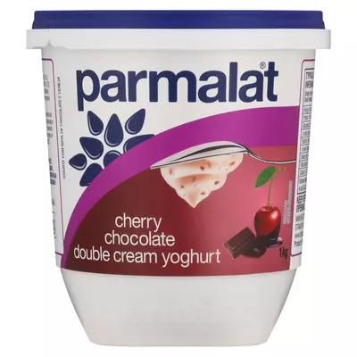 Parmalat Double Cream Cherry Chocolate Yoghurt 1kg Parmalat Double Cream Cherry Chocolate Yoghurt 1kg