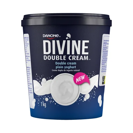 Danone Divine Double Cream Plain Yoghurt 1kg Danone Divine Double Cream Plain Yoghurt 1kg
