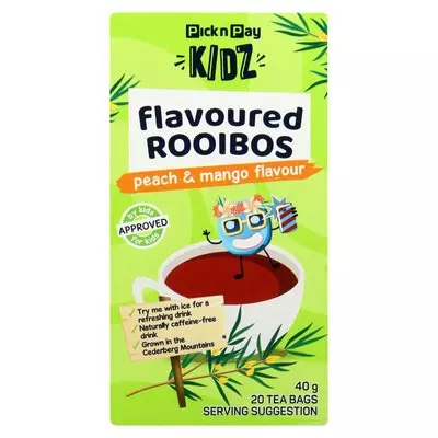 PnP Kids Peach & Mango Flavour Rooibos 20ea