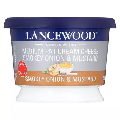 Lancewood Cream Cheese Smokey Onion & Mu 230g