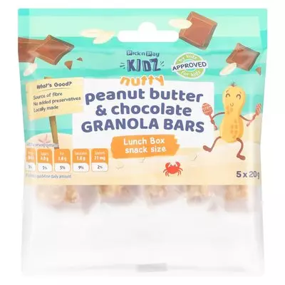 Pnp Kids Peanut & Choc Gran Bar 5ea 100g
