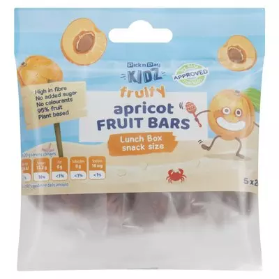PnP Kids Apricot Fruit Bars 5ea 100g