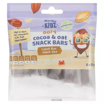 PnP Kids Cacoa & Oats Snack Bars 5s 100g