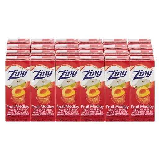 Zing Long Life Fruit Medley Fruit Nectar 200ml x 24 Zing Long Life Fruit Medley Fruit Nectar 200ml x 24