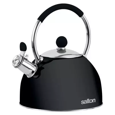 SALTON Whistling Stove Top Kettle Black