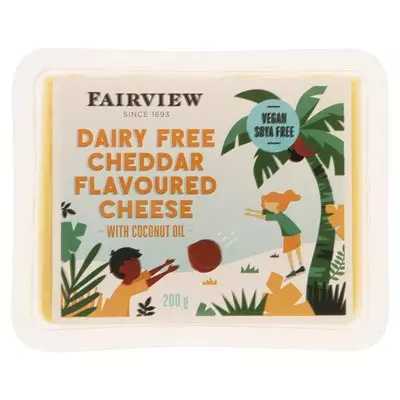 Fairview Dairy Free Cheddar Flavour Cheese 200g