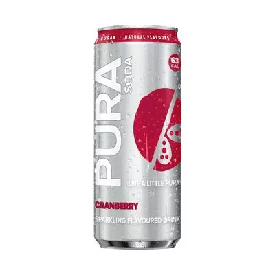 Purasoda Cranberry Sparkling Drink 300ml Purasoda Cranberry Sparkling Drink 300ml