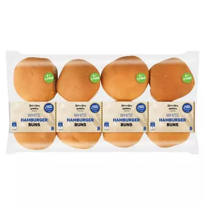 PnP White Hamburger Buns 8s PnP White Hamburger Buns 8s