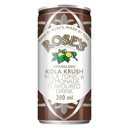 Rose's Carbonated Soft Drinks Kola Krush 200ml Rose's Carbonated Soft Drinks Kola Krush 200ml