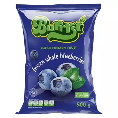 Burrrst Frozen Blueberries 500g Burrrst Frozen Blueberries 500g