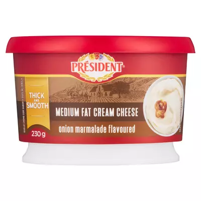 President Thick & Smooth Onion Marmalade Cream Cheese 230g President Thick & Smooth Onion Marmalade Cream Cheese 230g