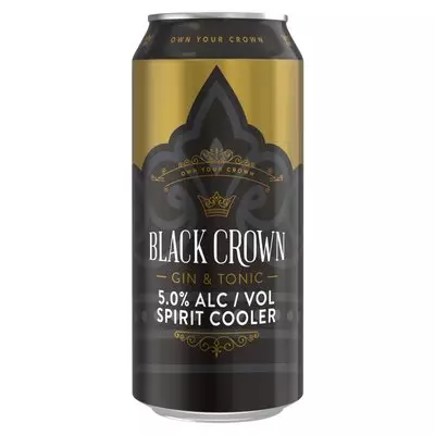 Black Crown Gin & Tonic Can 440ml x 24
