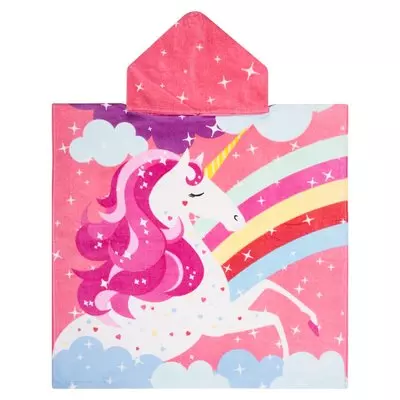 Real Home Hooded Unicorn Poncho 60x120mm Real Home Hooded Unicorn Poncho 60x120mm