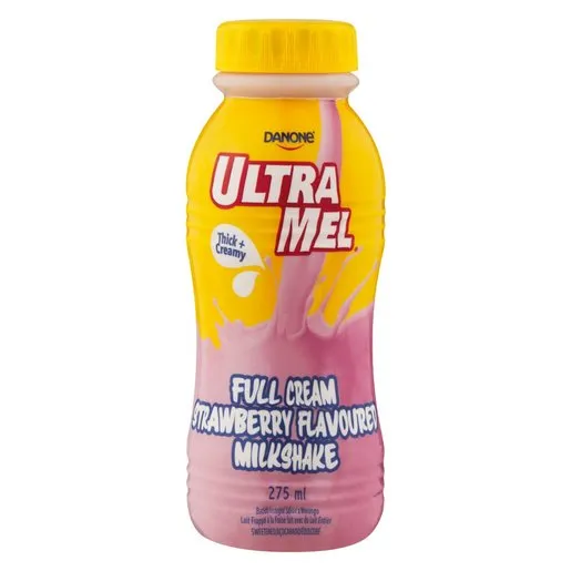 Danone Ultra Mel Strawberry Milkshake 275ml Danone Ultra Mel Strawberry Milkshake 275ml