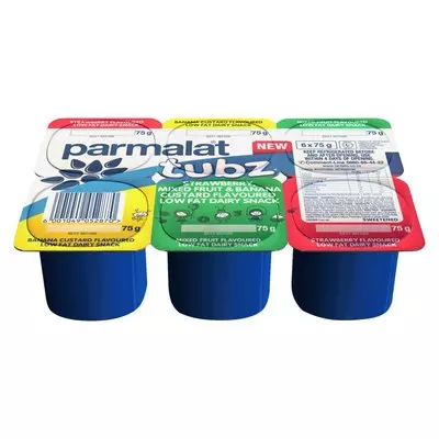 Parmalat Tubz Fruit Dairy Snack 6 Pack Parmalat Tubz Fruit Dairy Snack 6 Pack
