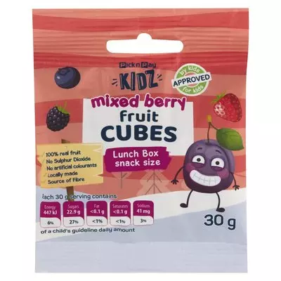 PnP Kids Mango & Orange Fruit Cube 30g PnP Kids Mango & Orange Fruit Cube 30g