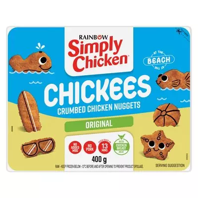 Simply Chicken Beach Chikees Original Chicken Nuggets 400g