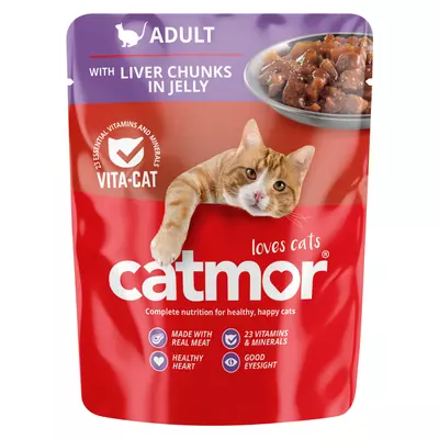 Catmor Cat Food Adult Liver Jelly 70g Catmor Cat Food Adult Liver Jelly 70g