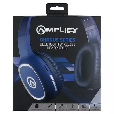Amplify Chorus Bluetooth Headphones Blue Amp-2008