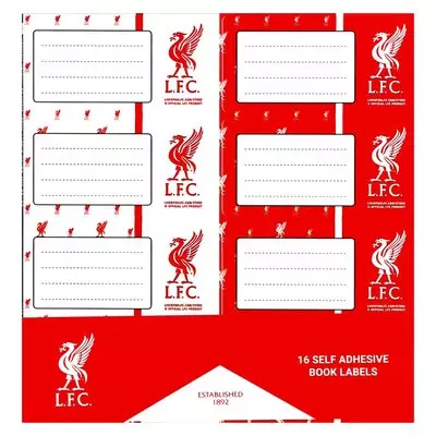 Liverpool Fc Book Labels 16 Pack Liverpool Fc Book Labels 16 Pack