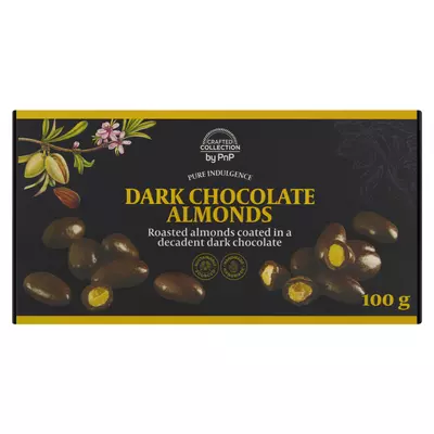 Crafted Collection Dark Chocolate Coated Almonds 100g