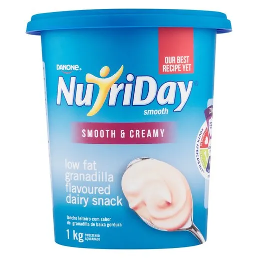 Nutriday Danone Low Fat Smooth Granadila Yogurt 1kg